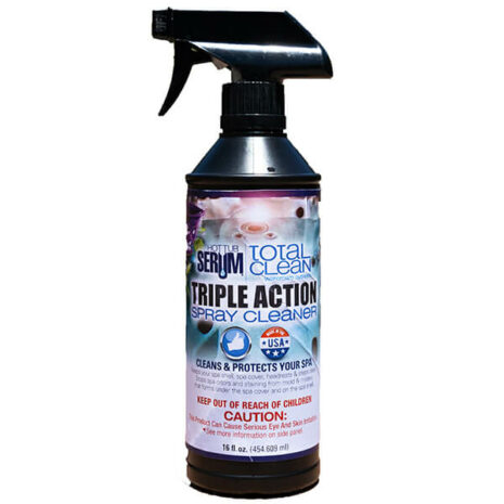 hot tub triple action spray for spa cover mold